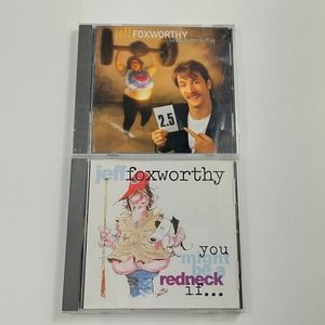 Jeff Foxworthy You Might Be A Redneck & Games Rednecks Play Comedy CDs Vintage
